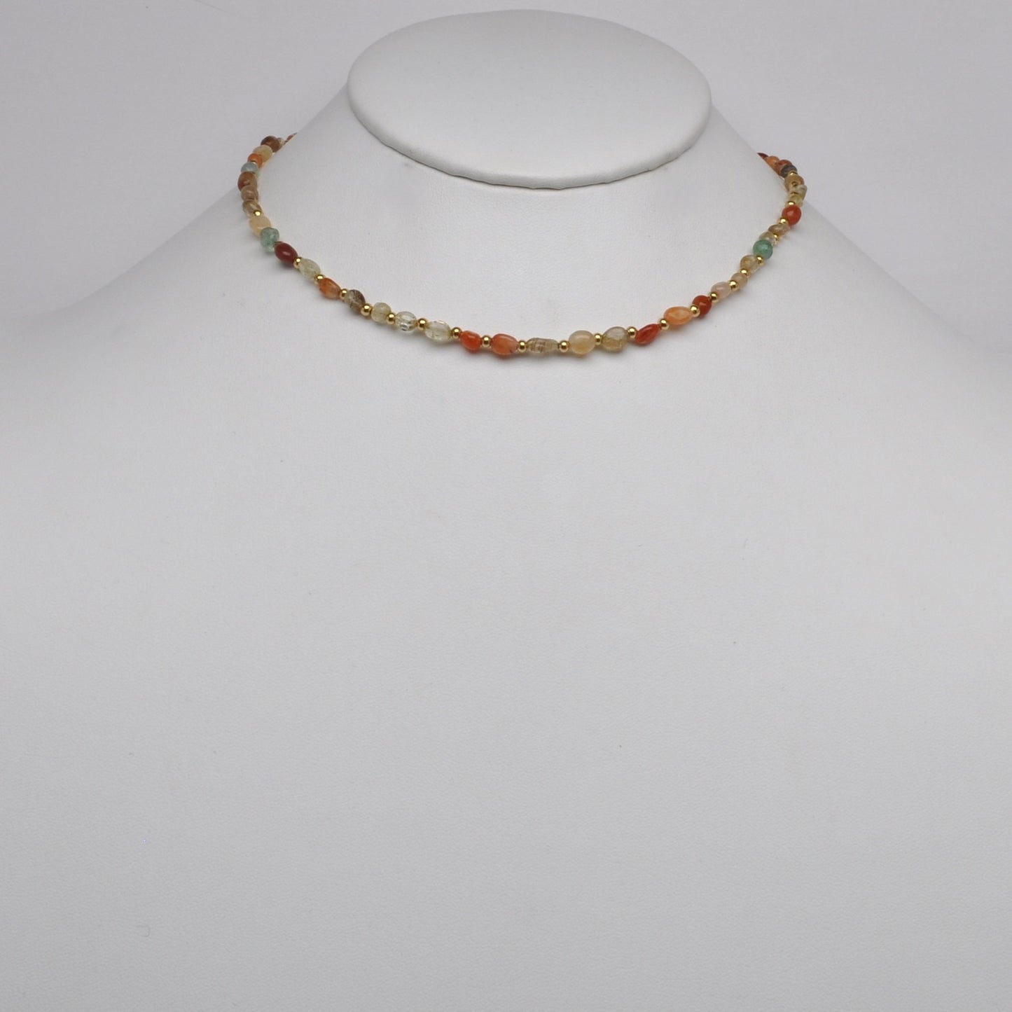 Stone Shape Beaded Necklace