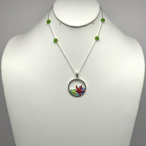 Beaded Starfish Necklace