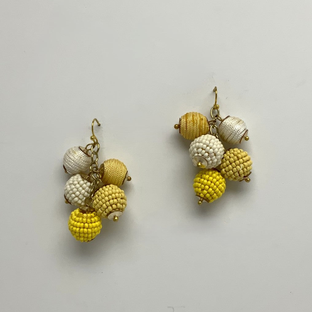 Beaded Cluster Earrings