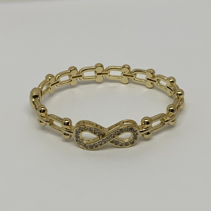 Cubic Zirconia Figure 8 Designer Bracelet