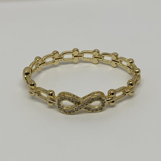 Cubic Zirconia Figure 8 Designer Bracelet