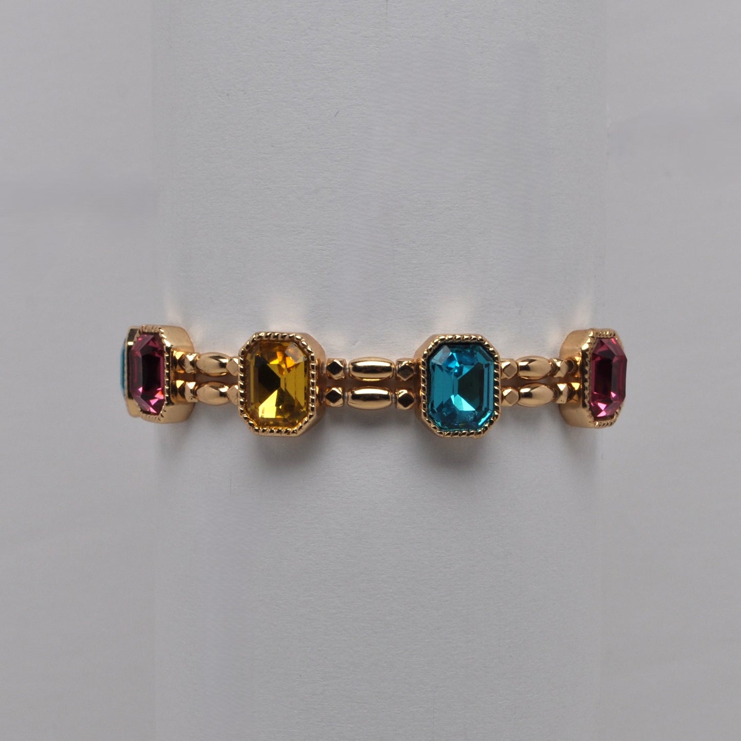 Emerald Cut Crystal Bracelet