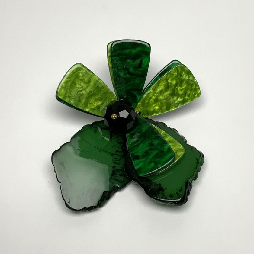 Lucite Flower Pin