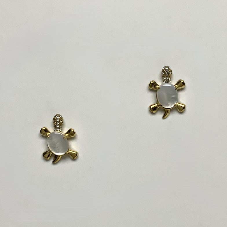 Friction Back Turtle Earrings
