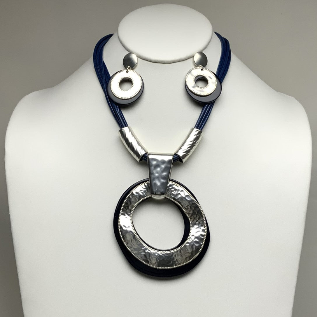 Lucite Drop Necklace Set