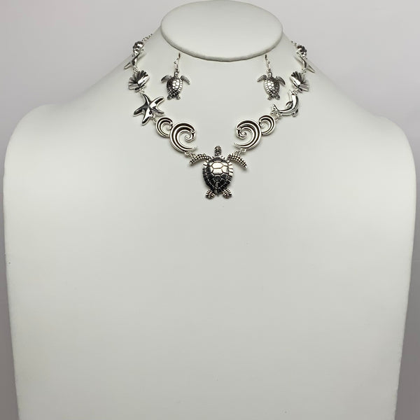 Sea life Bib Style Necklace Set