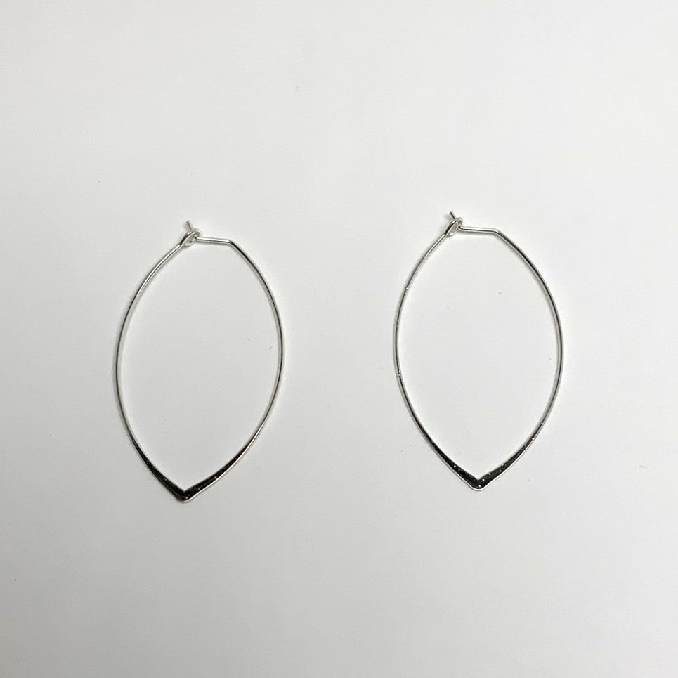Leaf Shape Hoops