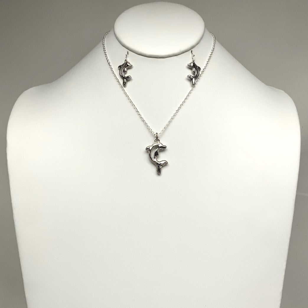 Dolphin Necklace Set