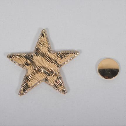 star and flower pin