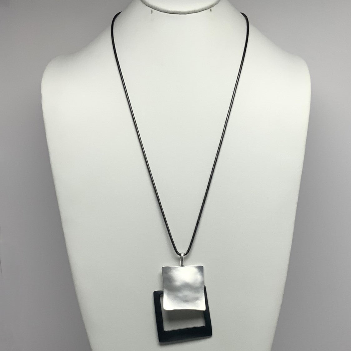 Two-toned Square Necklace