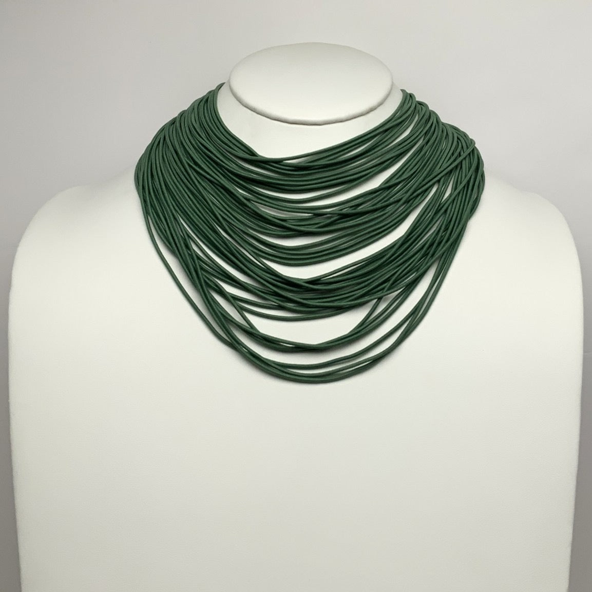 Cloth Layered Cord Necklace