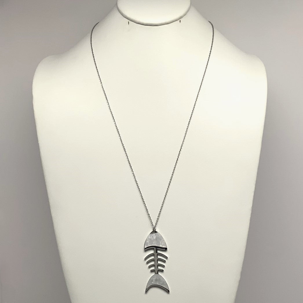 Fish Skeleton Necklace