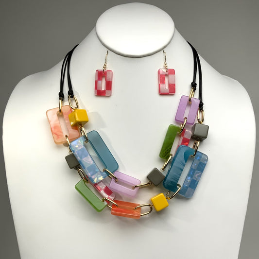 Funky Lucite Necklace