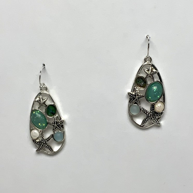 Starfish oval Earrings