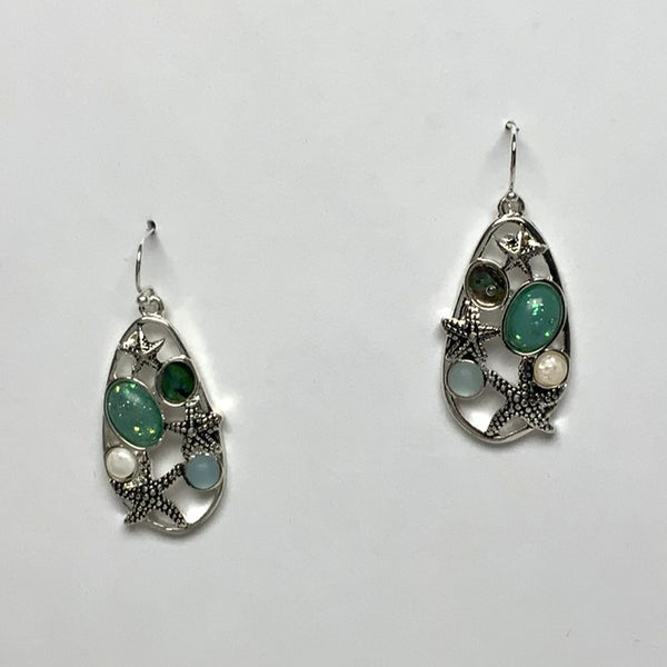 Starfish oval Earrings