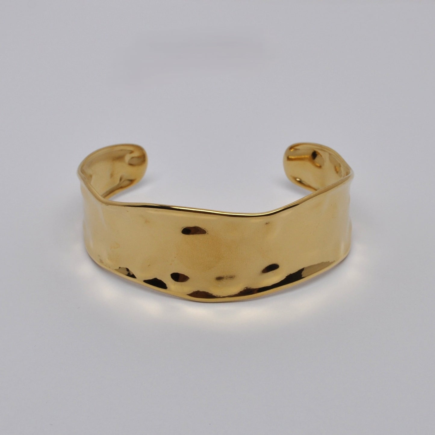 Hammered Chrome Bangle