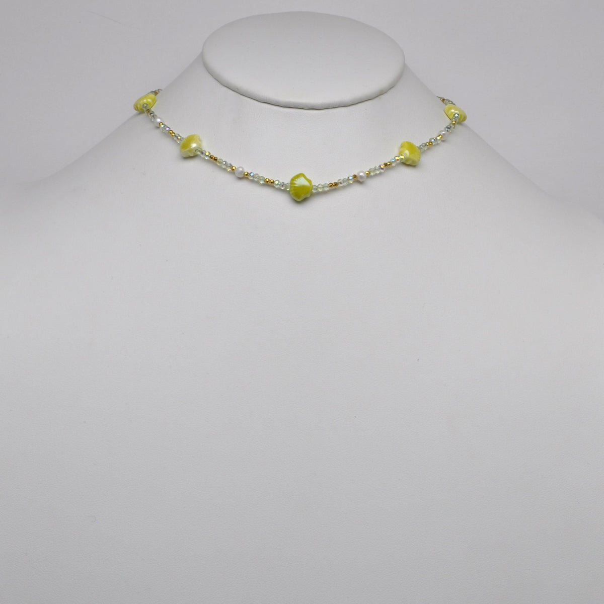 Seashell Crystal Beaded Necklace