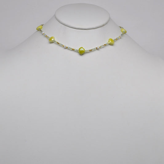 Seashell Crystal Beaded Necklace