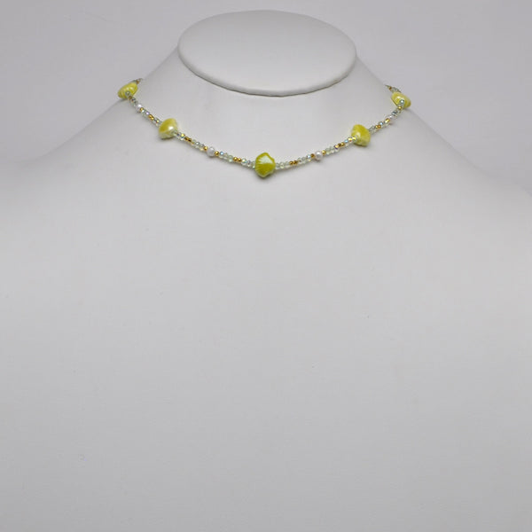 Seashell Crystal Beaded Necklace