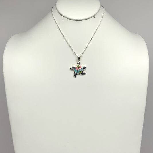 Swirly Starfish Necklace