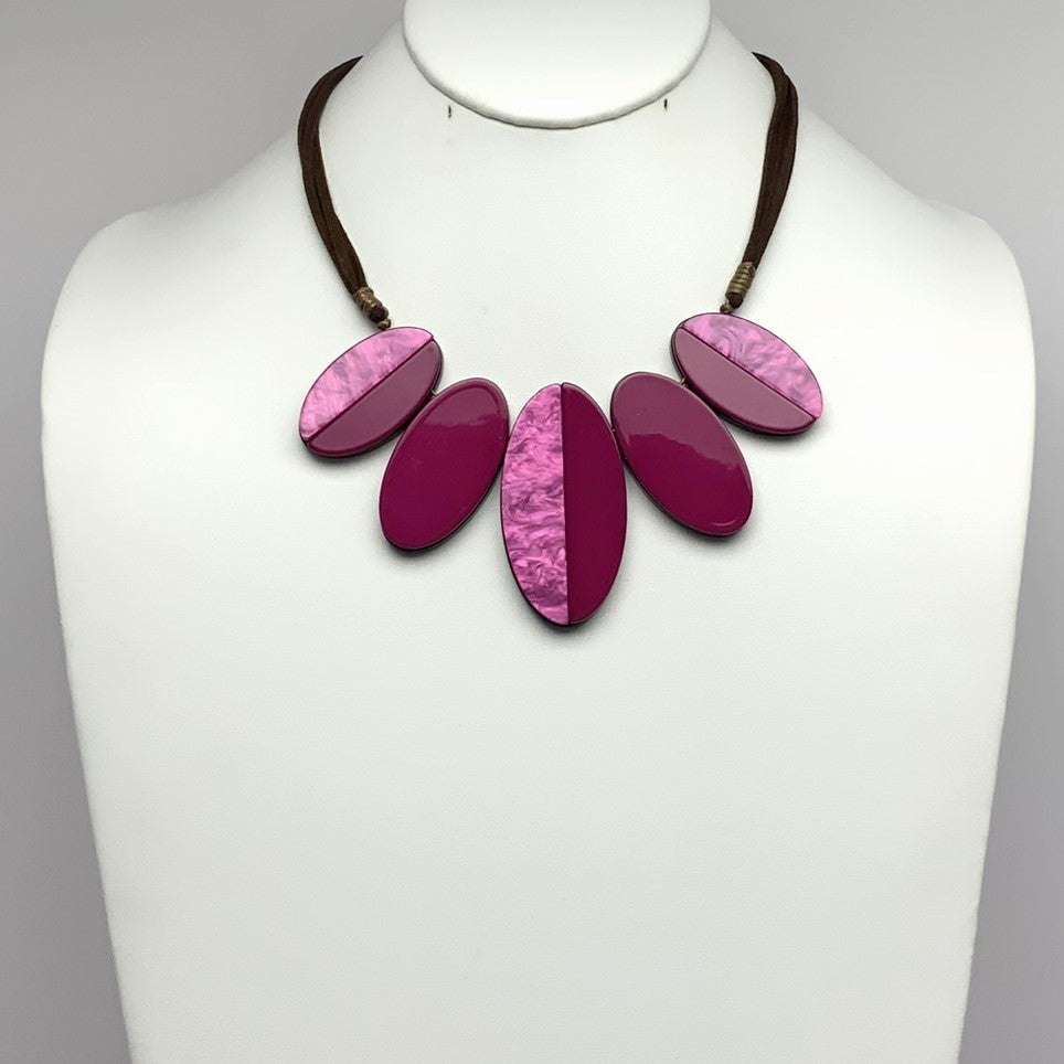 Lucite Ovals Necklace