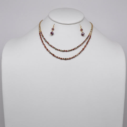Dainty Stone Layered Necklace