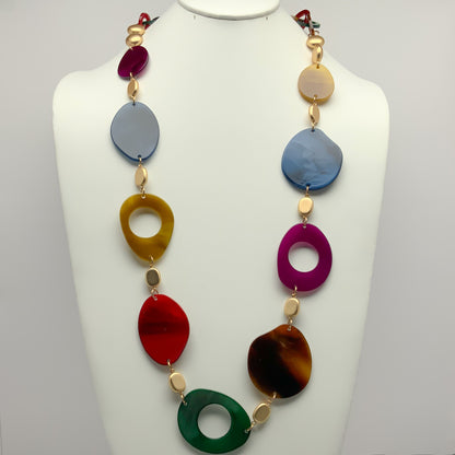 Lucite Shapes Necklace