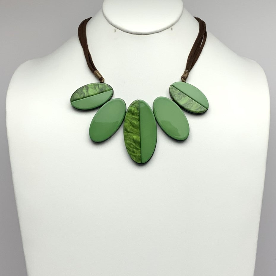 Lucite Ovals Necklace