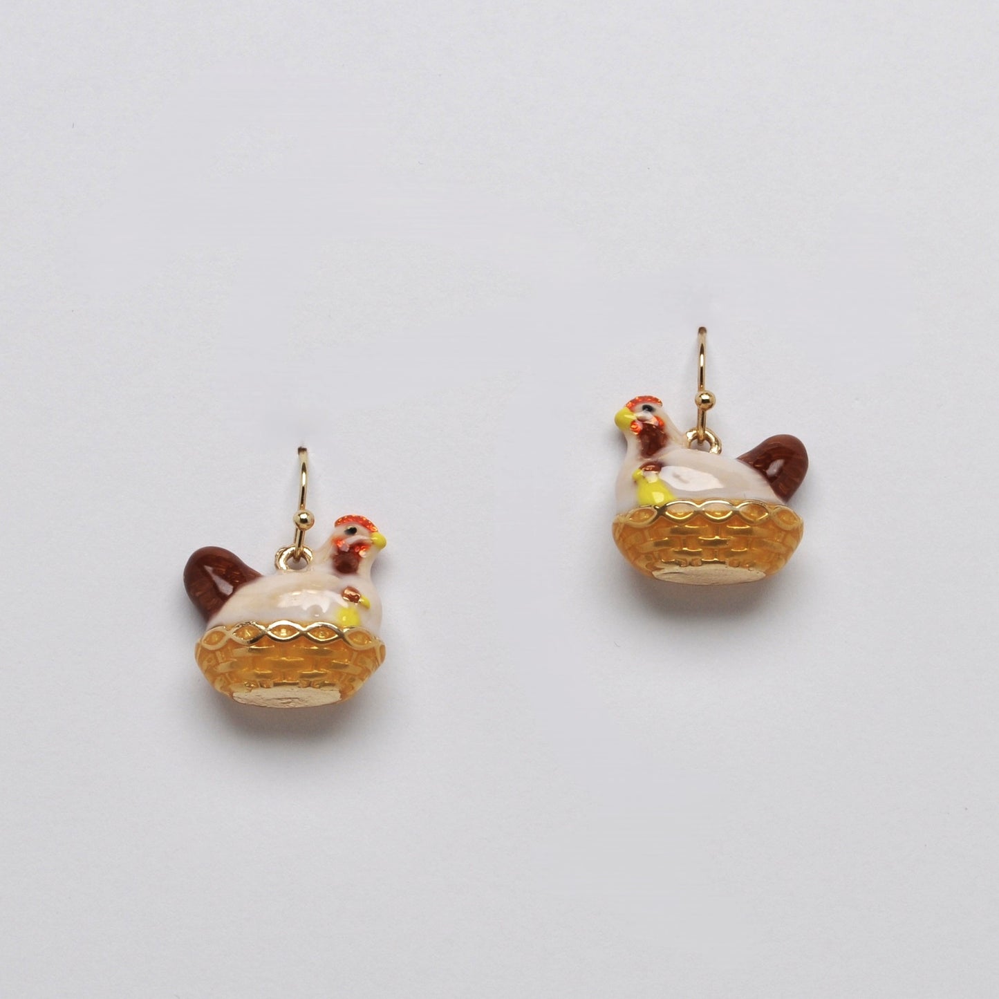 Nesting Chicken Earrings