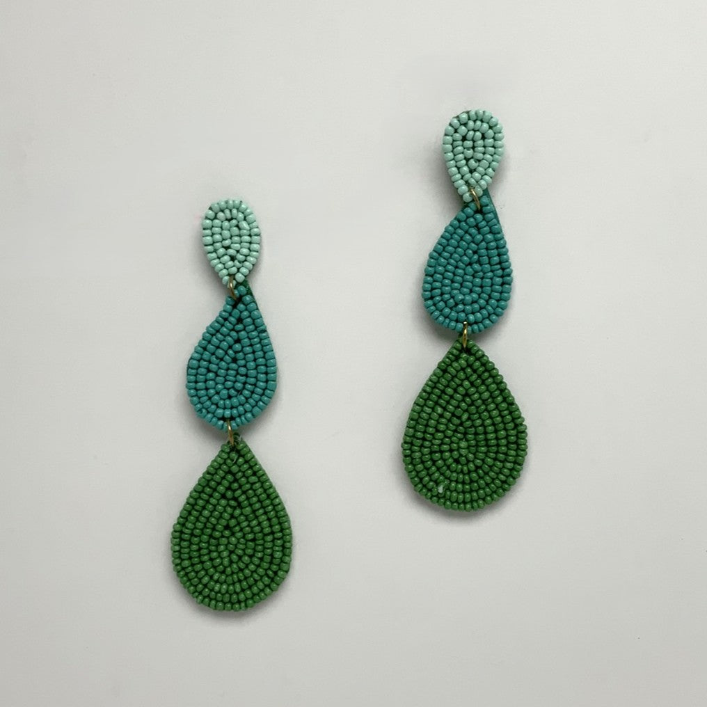 Beaded Teardrop Earrings