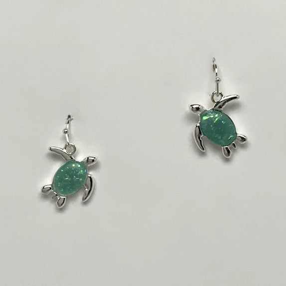 Turtle Glitter Earrings