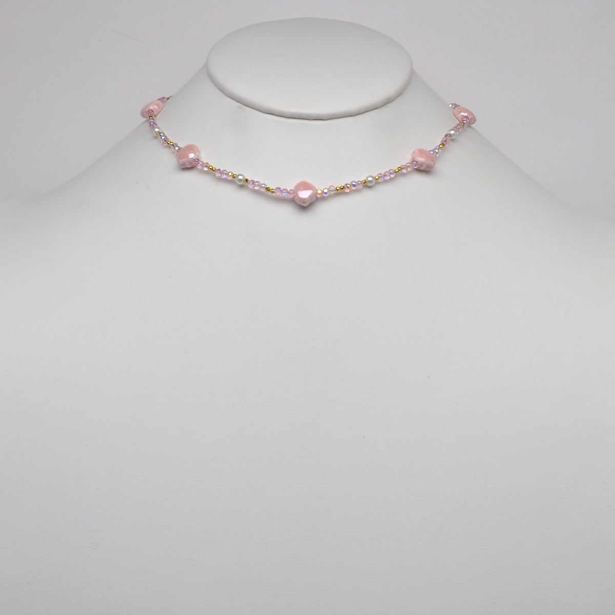 Seashell Crystal Beaded Necklace