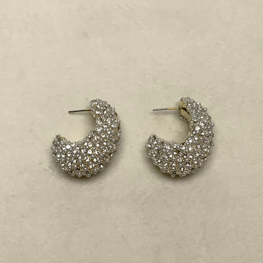 Hook Crystal Pearl Earrings