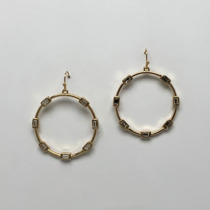 Circle Crystal Earrings