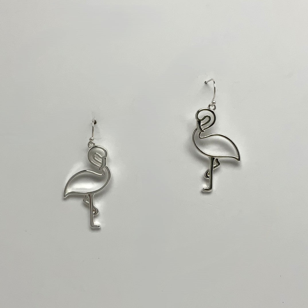Flamingo Outline Earrings