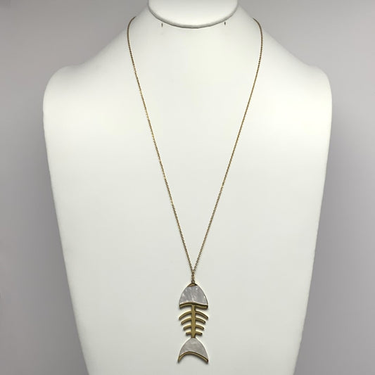 Fish Skeleton Necklace