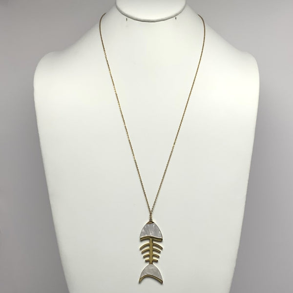 Fish Skeleton Necklace