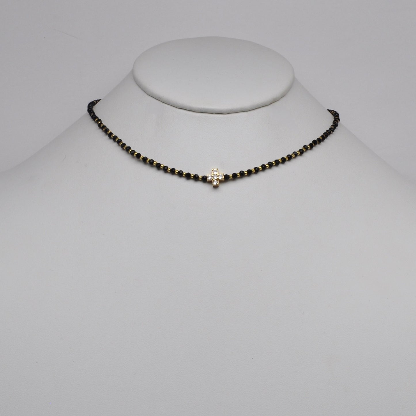 Crystal Cross Charm Necklace