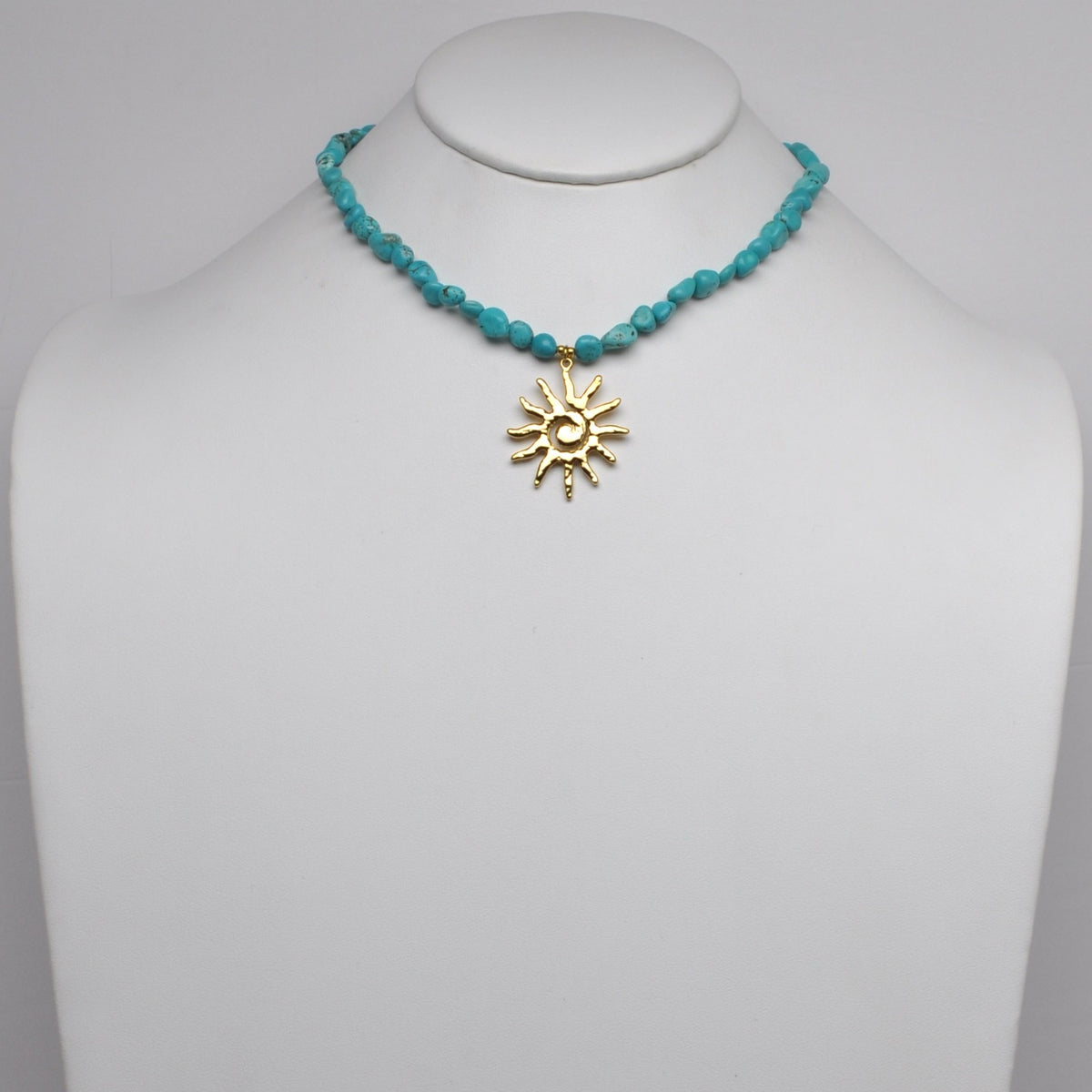 Turquoise Beaded Nautical Necklace