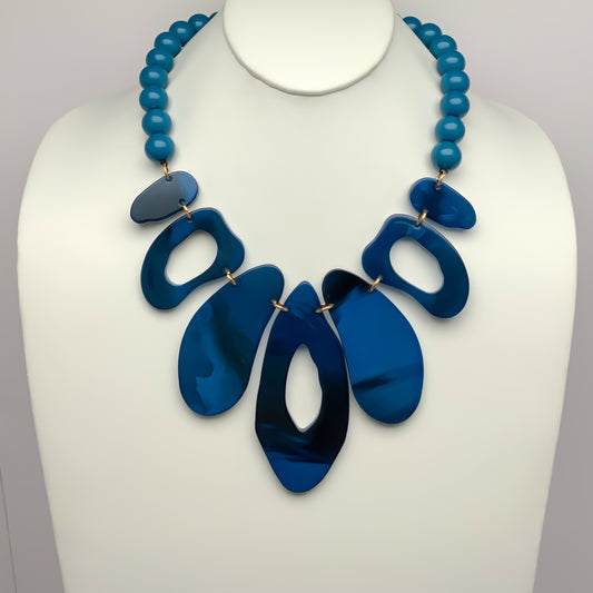 Lucite Tribal Necklace