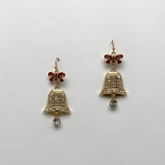 Christmas Crystal Bell Earrings