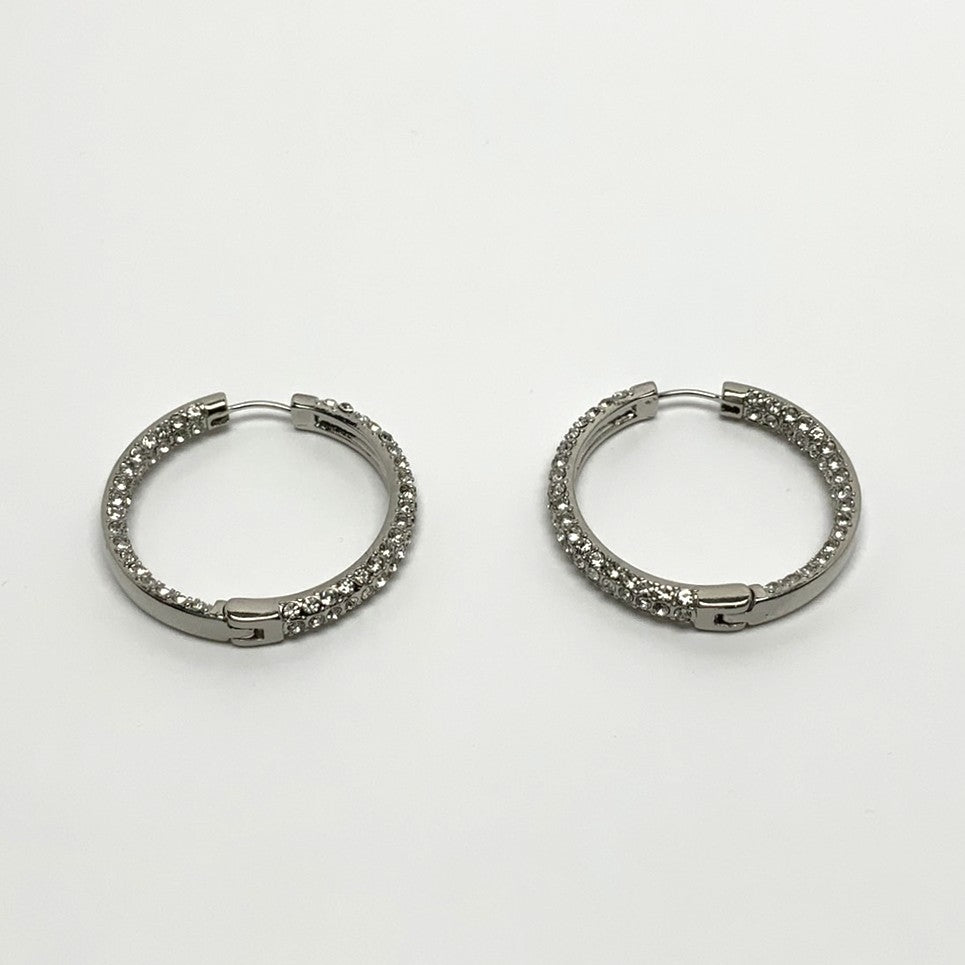 Crystal Hoop Earrings