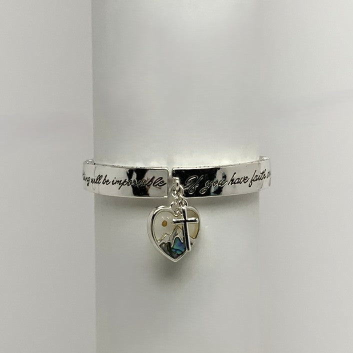 ‘Faith’ Religious Stretch Bracelet