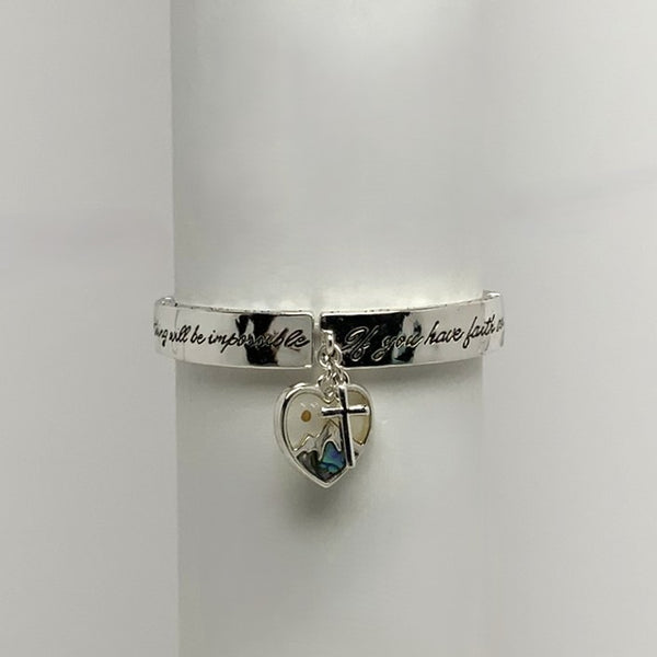 ‘Faith’ Religious Stretch Bracelet