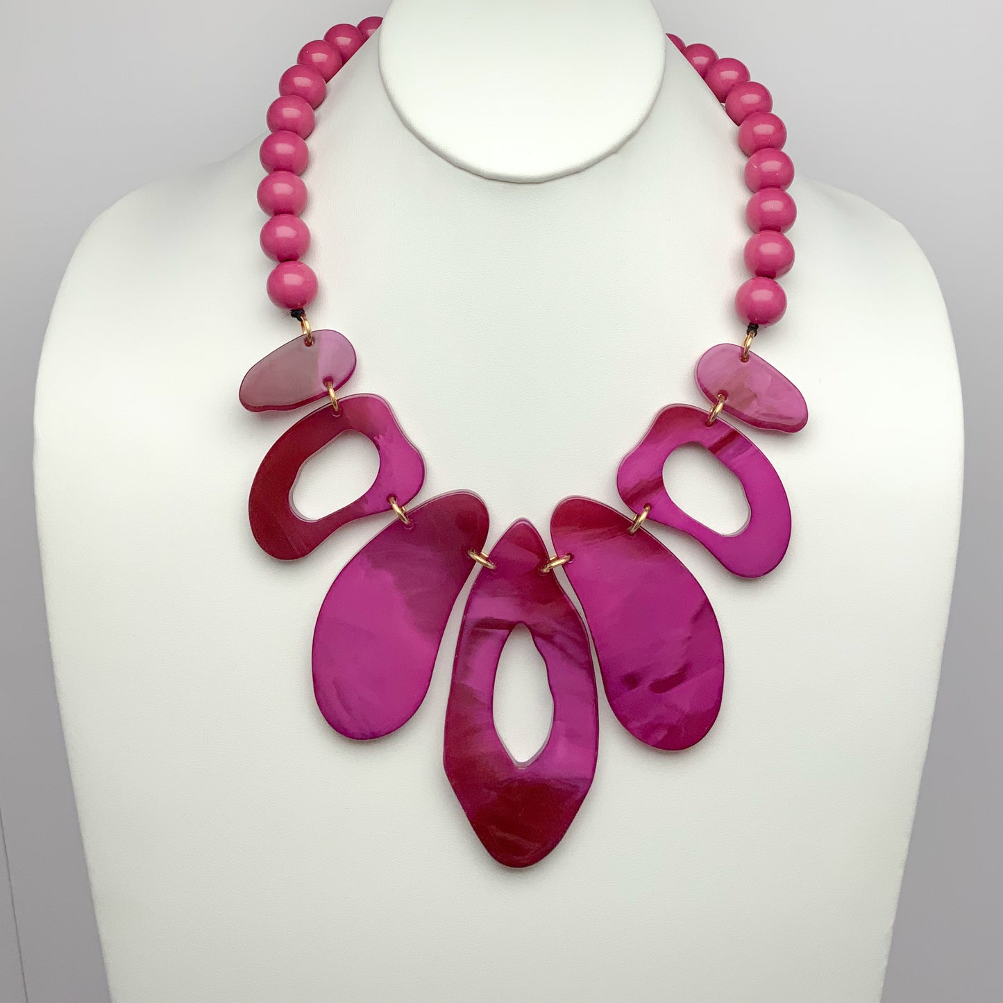 Lucite Tribal Necklace