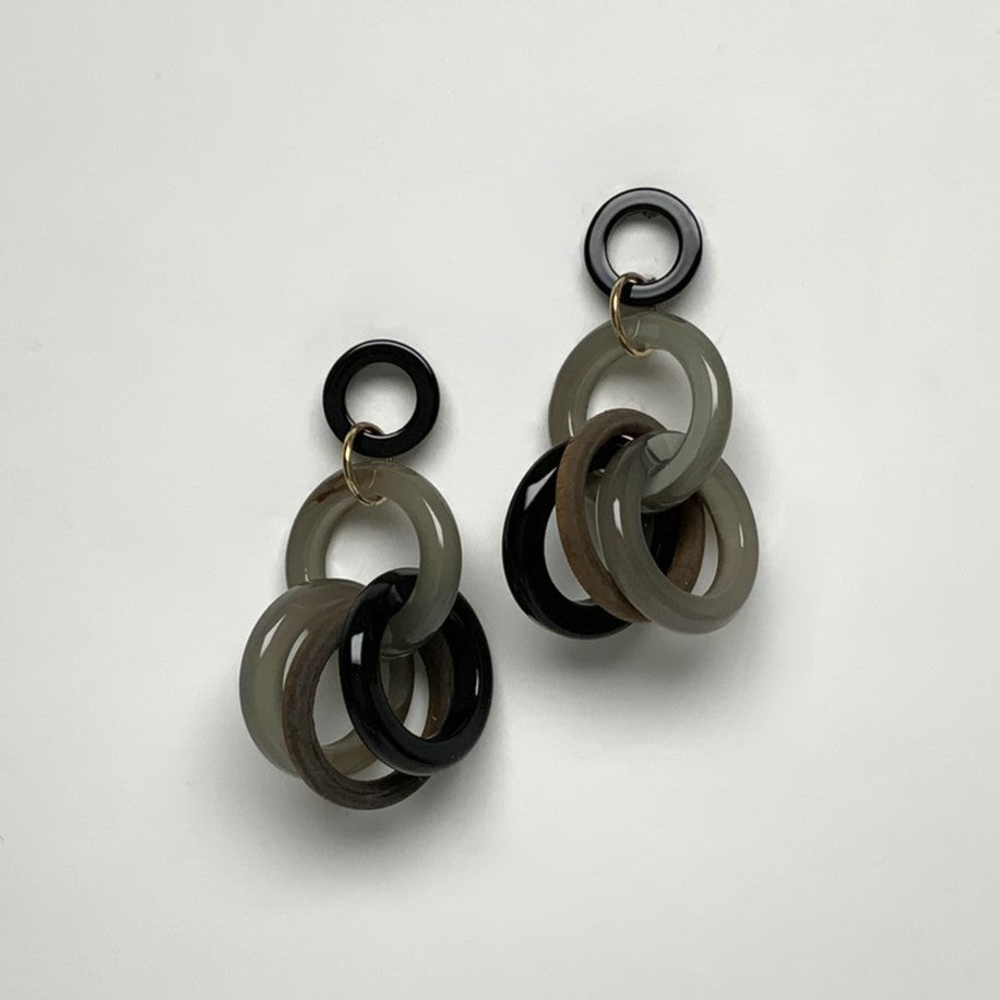 Lucite Circles Earrings