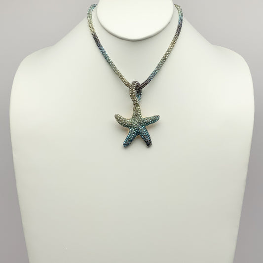 Rhinestone Starfish Necklace