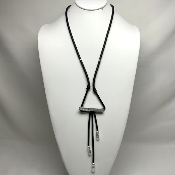 Triangle Rubber cord Necklace