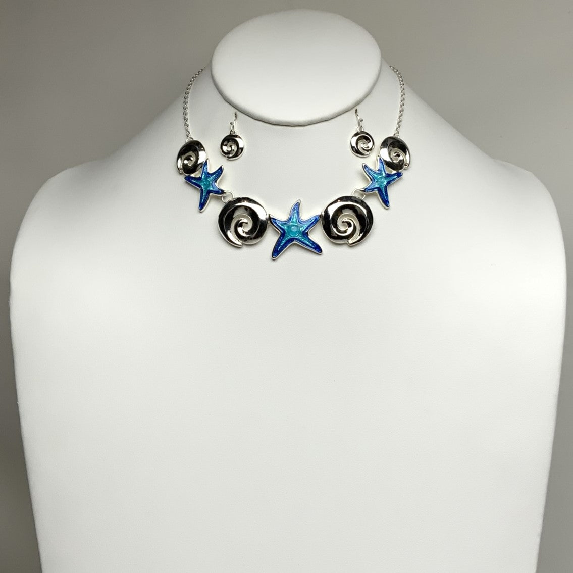 Swirl Starfish Necklace Set