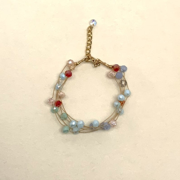 Crystal beaded bracelet